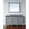 James Martin Vanities Brittany 60in Single Vanity, Urban Gray w/ 3 CM Charcoal Soapstone Quartz Top 650-V60S-UGR-3CSP - alternate 3